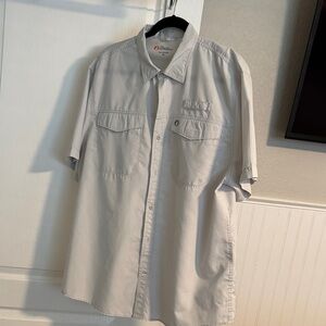 Men's Gray Short Sleeve Shirt